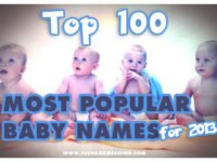 Top 100 Most Popular Names 2013: New Number 1 is Noah