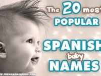 Top 20 most Popular Spanish Names