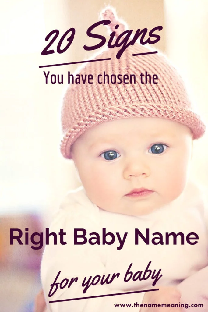 20 signs you have chosen the right baby name - Baby Names